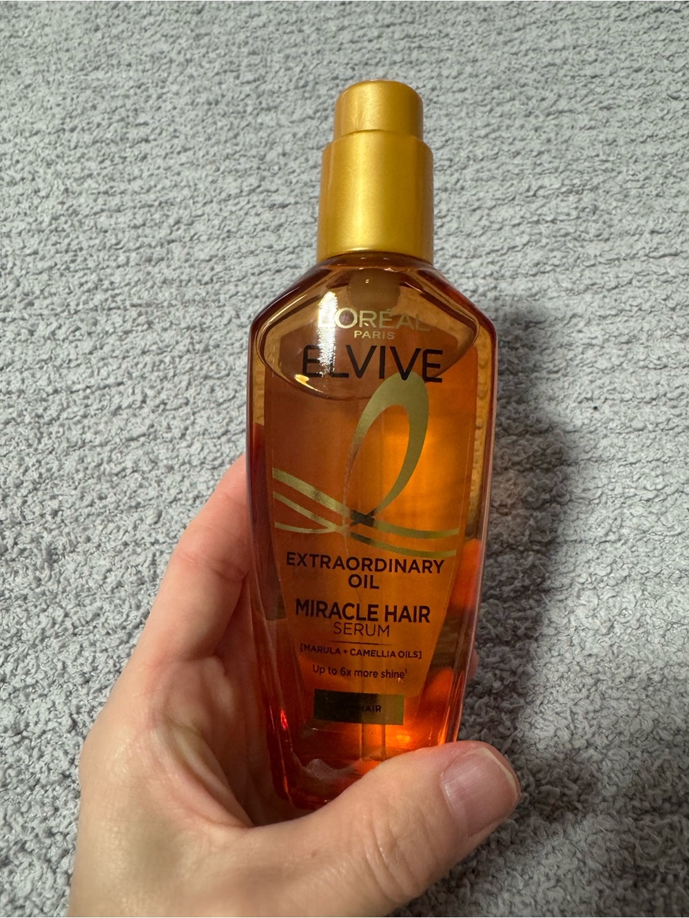 L'Oreal Elvive Extraordinary Oil Miracle Hair Serum - Gold and Amber Bottle